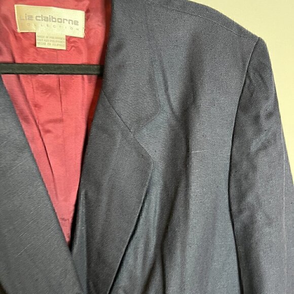 Vintage navy blue double breasted blazer jacket - Picture 3 of 6